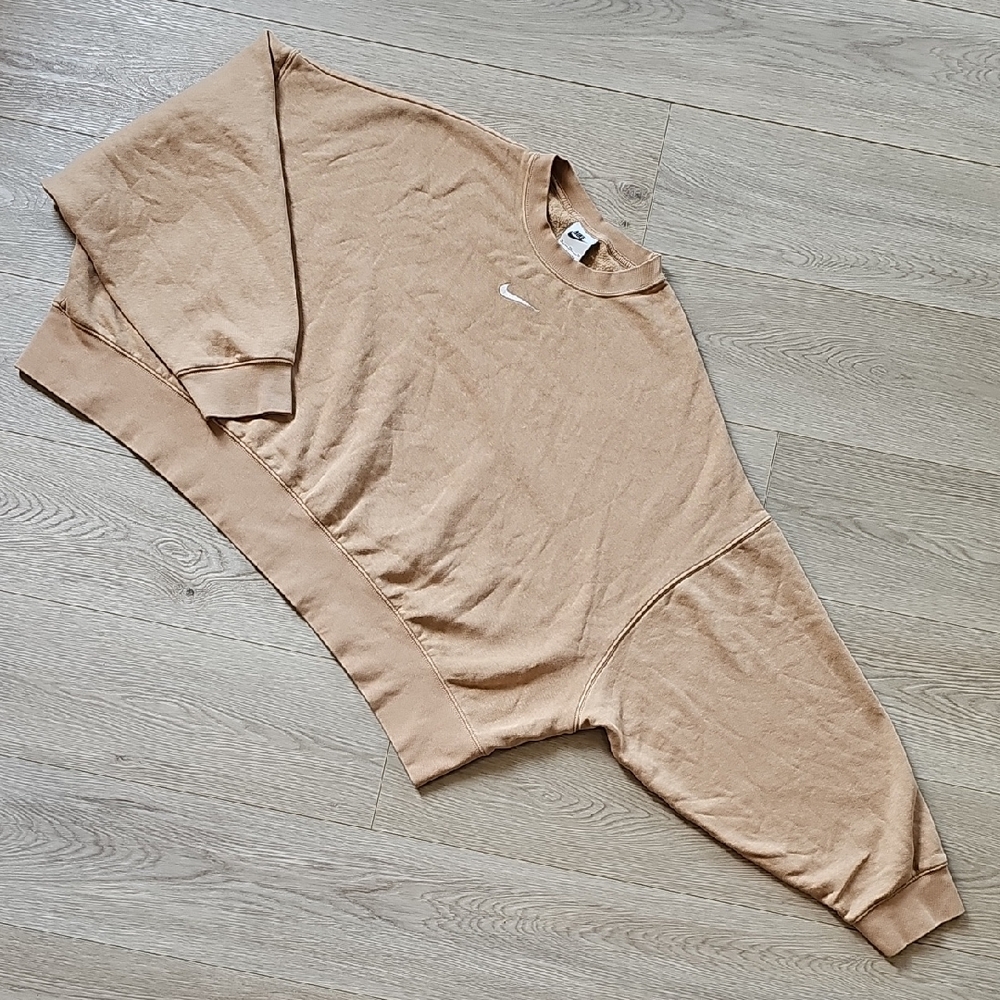 Nike Tan Crew Neck Sweater